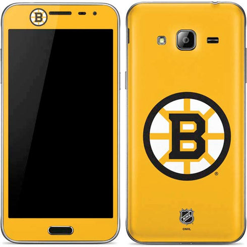 NHL Boston Bruins Solid Background Galaxy J3 Skin