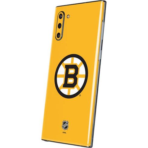 NHL Boston Bruins Solid Background Galaxy Note 10 Skin