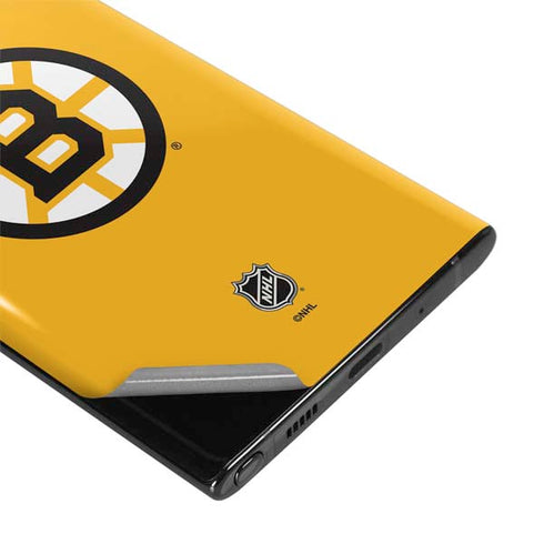 NHL Boston Bruins Solid Background Galaxy Note 10 Skin
