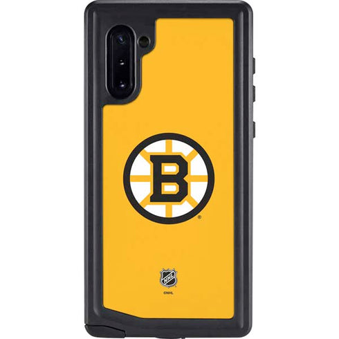 NHL Boston Bruins Solid Background Galaxy Note 10 Waterproof Case