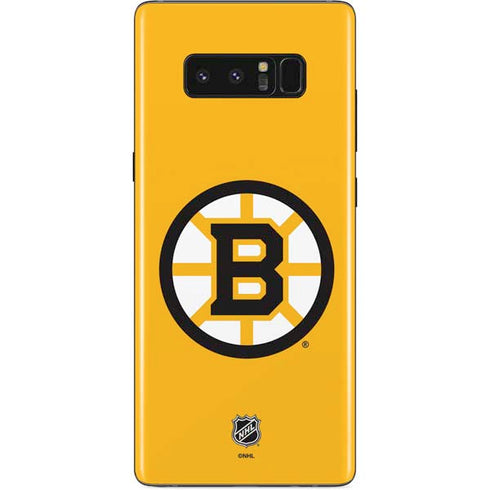 NHL Boston Bruins Solid Background Galaxy Note 8 Skin