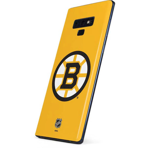 NHL Boston Bruins Solid Background Galaxy Note 9 Skin