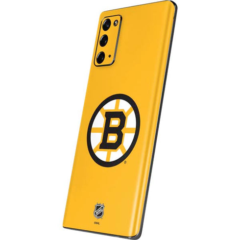 NHL Boston Bruins Solid Background Galaxy Note20 5G Skin