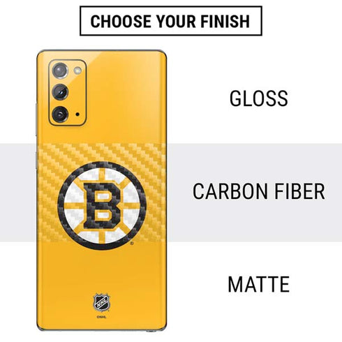 NHL Boston Bruins Solid Background Galaxy Note20 5G Skin