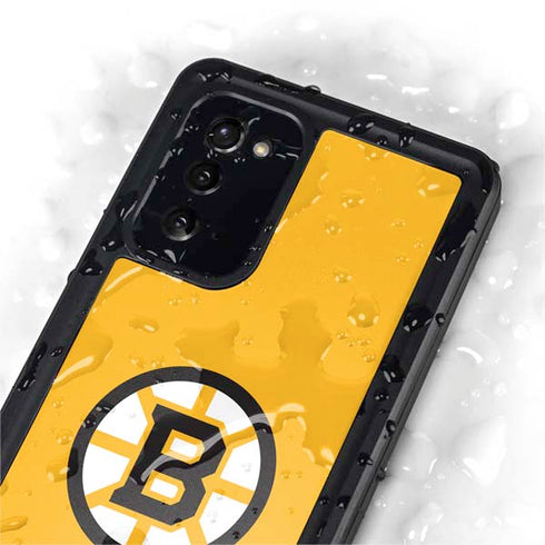 NHL Boston Bruins Solid Background Galaxy Note20 5G Waterproof Case