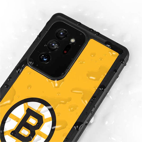NHL Boston Bruins Solid Background Galaxy Note20 Ultra 5G Waterproof Case