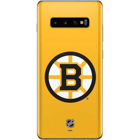 NHL Boston Bruins Solid Background Galaxy S10 Plus Skin