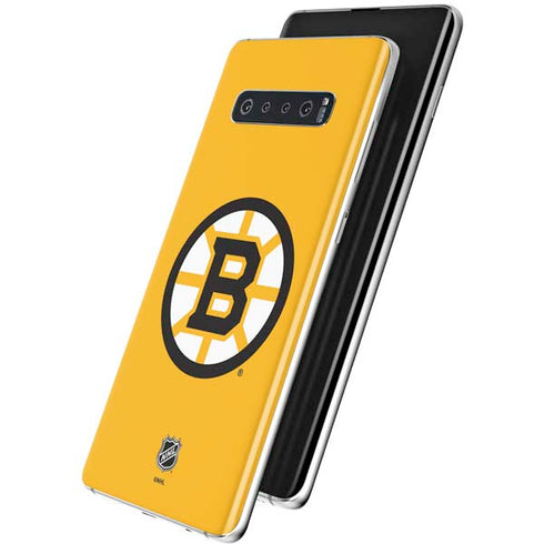 NHL Boston Bruins Solid Background Galaxy S10 Plus Skin
