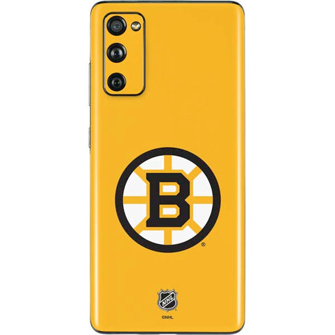 NHL Boston Bruins Solid Background Galaxy S20 Fan Edition Skin