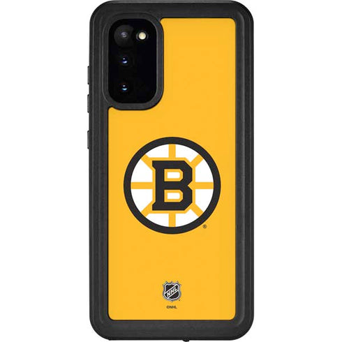 NHL Boston Bruins Solid Background Galaxy S20 Waterproof Case