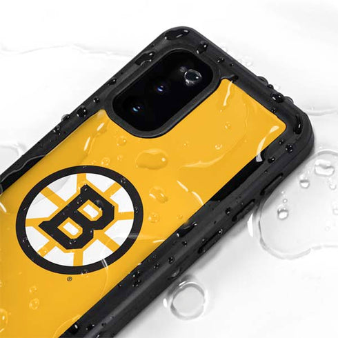NHL Boston Bruins Solid Background Galaxy S20 Waterproof Case