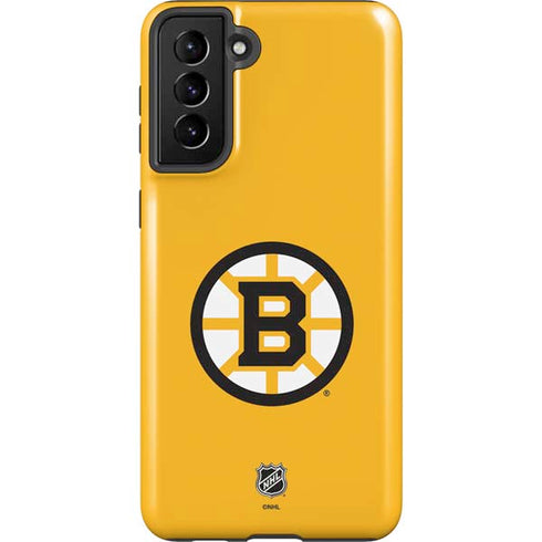 NHL Boston Bruins Solid Background Galaxy S21 FE Pro Case