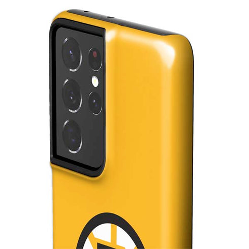 NHL Boston Bruins Solid Background Galaxy S21 Ultra 5G Pro Case