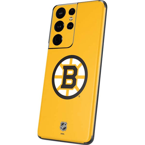 NHL Boston Bruins Solid Background Galaxy S21 Ultra 5G Skin