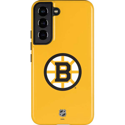 NHL Boston Bruins Solid Background Galaxy S22 Pro Case