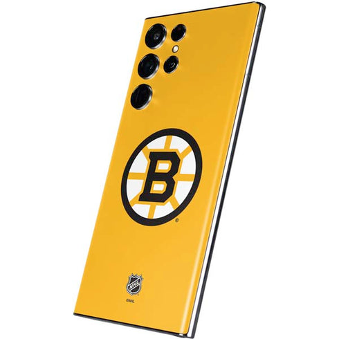 NHL Boston Bruins Solid Background Galaxy S22 Ultra Skin
