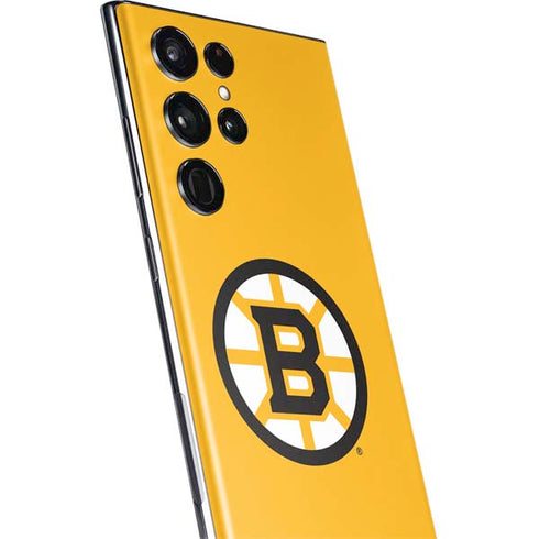 NHL Boston Bruins Solid Background Galaxy S22 Ultra Skin