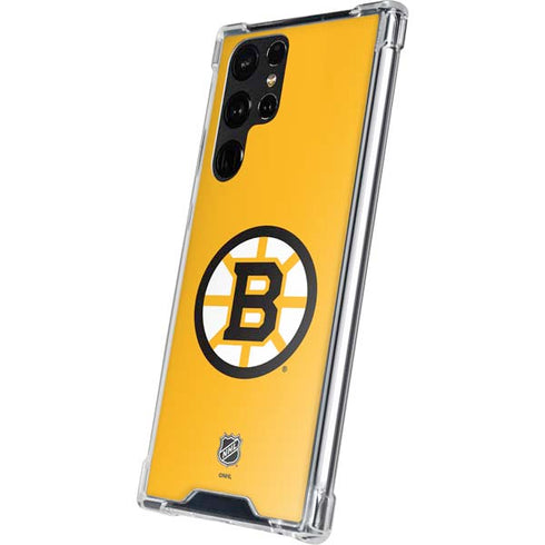NHL Boston Bruins Solid Background Galaxy S23 Ultra Clear Case