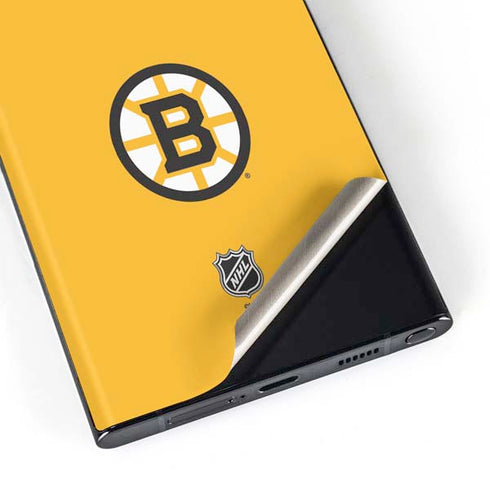 NHL Boston Bruins Solid Background Galaxy Skins