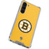 NHL Boston Bruins Solid Background Galaxy S24 FE Clear Case