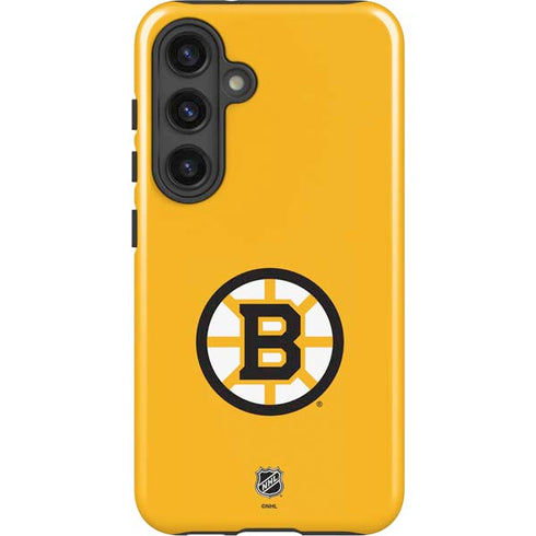 NHL Boston Bruins Solid Background Galaxy S24 Impact Case