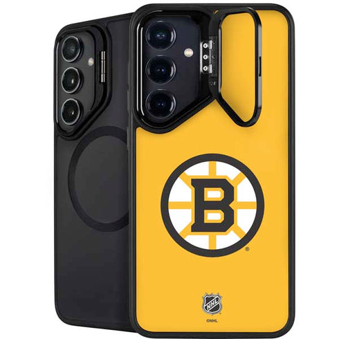 NHL Boston Bruins Solid Background Galaxy S25 Kickstand Case