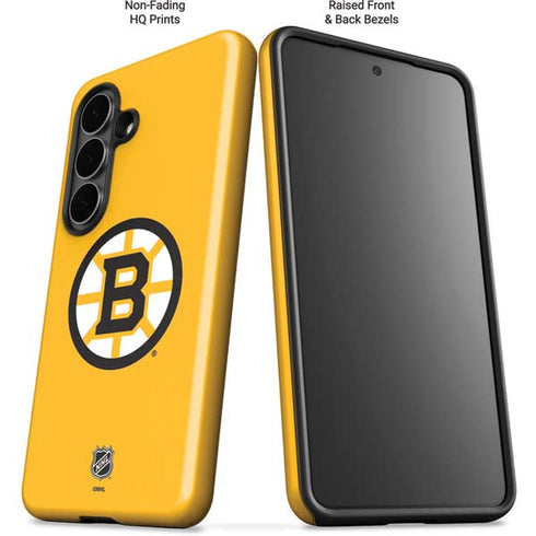 NHL Boston Bruins Solid Background Galaxy S26 Impact Case