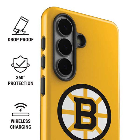 NHL Boston Bruins Solid Background Galaxy S26 Plus Impact Case
