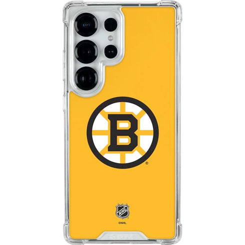 NHL Boston Bruins Solid Background Galaxy S26 Ultra Clear Case