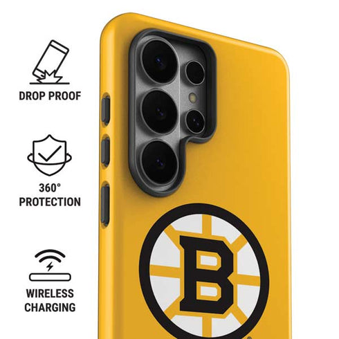 NHL Boston Bruins Solid Background Galaxy S26 Ultra Impact Case