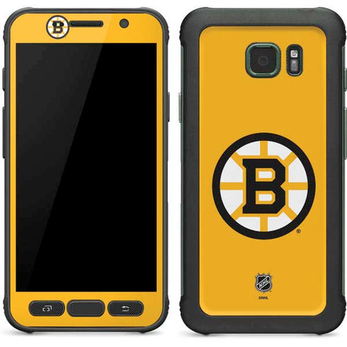 NHL Boston Bruins Solid Background Galaxy S7 Active Skin