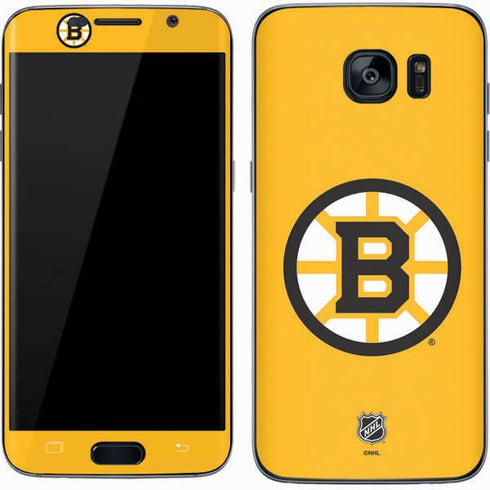 NHL Boston Bruins Solid Background Galaxy S7 Skin