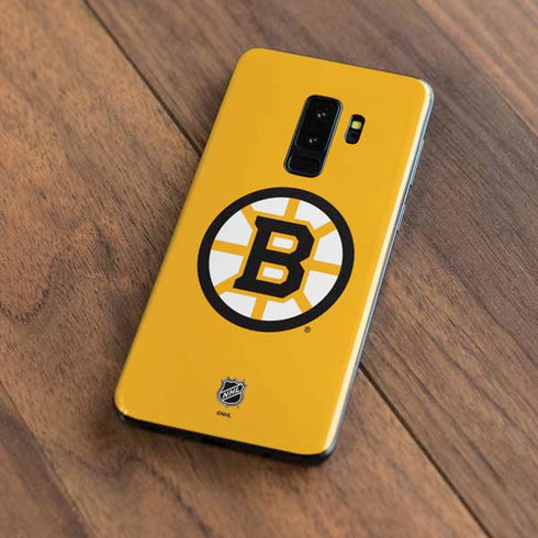 NHL Boston Bruins Solid Background Galaxy S9 Plus Skin