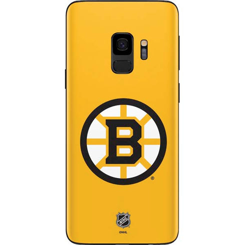 NHL Boston Bruins Solid Background Galaxy S9 Skin