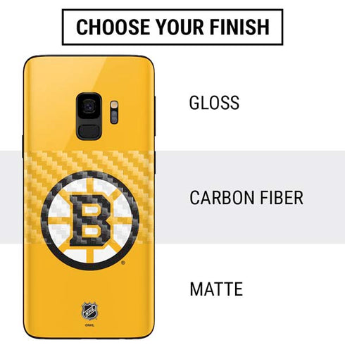 NHL Boston Bruins Solid Background Galaxy S9 Skin