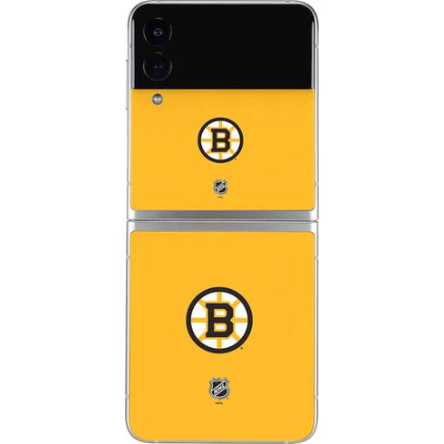 NHL Boston Bruins Solid Background Galaxy Z Flip3 5G Skin