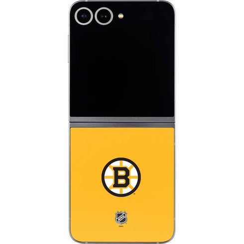 NHL Boston Bruins Solid Background Galaxy Z Flip6 Skin