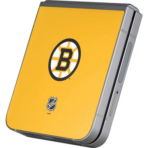 NHL Boston Bruins Solid Background Galaxy Z Flip6 Skin