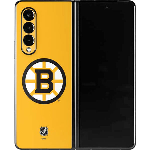 NHL Boston Bruins Solid Background Galaxy Z Fold3 5G Skin