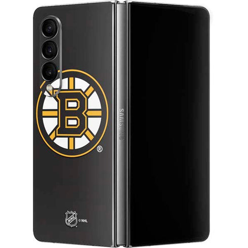 NHL Boston Bruins Solid Background Galaxy Z Fold4 5G Skin