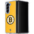 NHL Boston Bruins Solid Background Galaxy Z Fold5 5G Clear Case