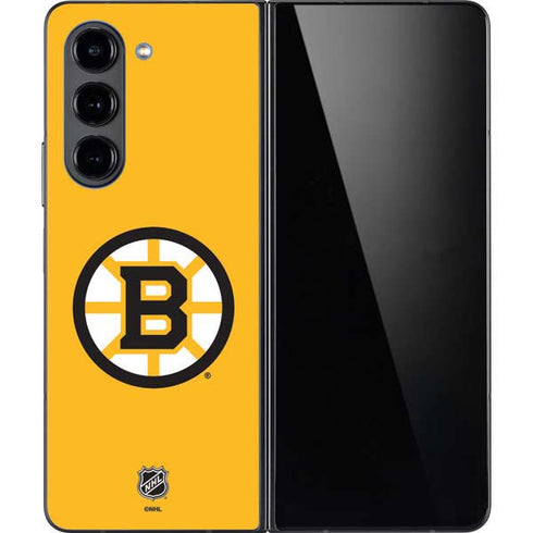 NHL Boston Bruins Solid Background Galaxy Z Fold5 5G Skin