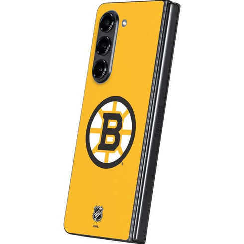 NHL Boston Bruins Solid Background Galaxy Z Fold5 5G Skin