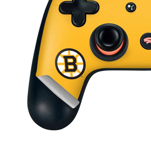 NHL Boston Bruins Solid Background Google Stadia Controller Skin