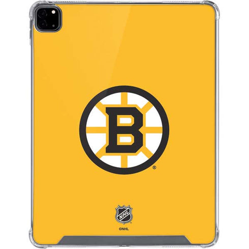 NHL Boston Bruins Solid Background iPad Pro 12.9in (2020) Clear Case
