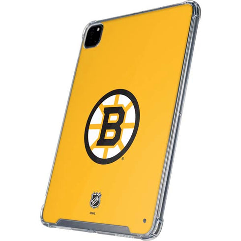 NHL Boston Bruins Solid Background iPad Pro 12.9in (2020) Clear Case