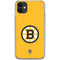 NHL Boston Bruins Solid Background iPhone 11 Clear Case