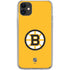 NHL Boston Bruins Solid Background iPhone 11 Clear Case