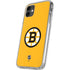 NHL Boston Bruins Solid Background iPhone 11 Clear Case