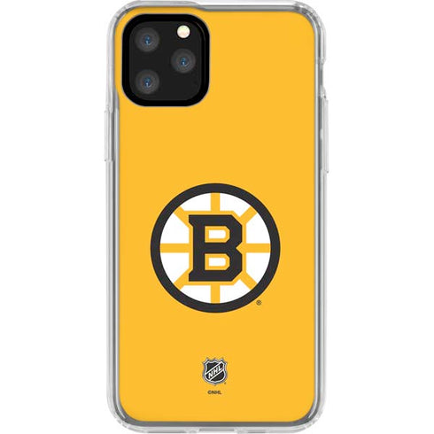 NHL Boston Bruins Solid Background iPhone 11 Pro Clear Case